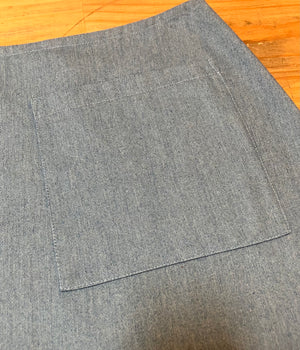 MiM Melbourne Light Blue Denim Zip Pocket Skirt