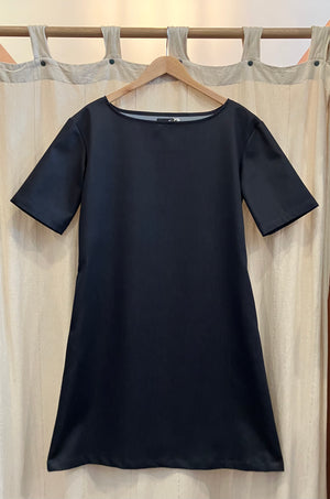 Mim Black Denim Pocket Dress