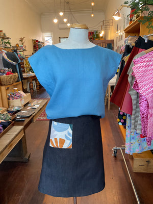 Mim Melbourne Frond Pocket Skirt