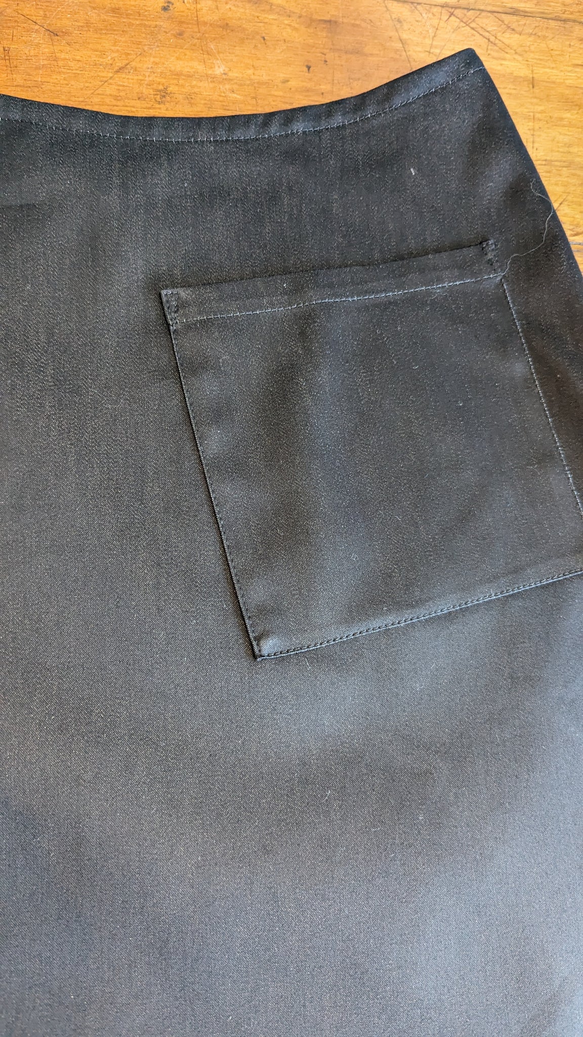 MiM Melbourne Black Denim Zip Pocket Skirt