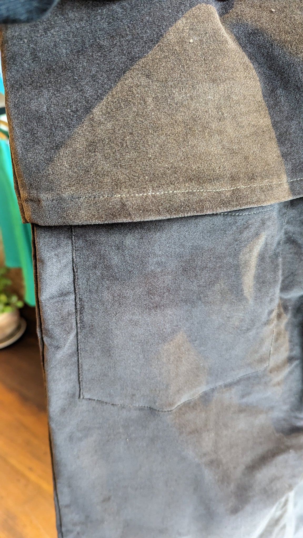MiM Melbourne Brown Stretch Velvet Fold-over Pants