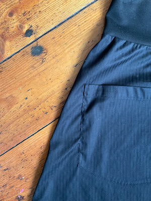 MiM Black Pinstripe Cotton Pocket Skirt