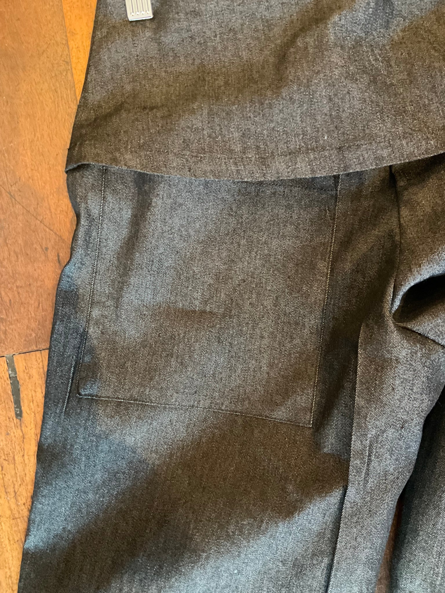 MiM Charcoal Denim Fold Over Pants